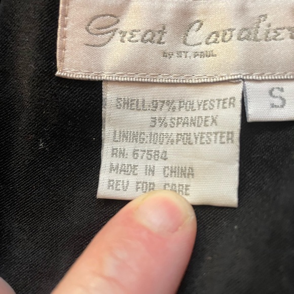 Vintage Great Cavalier by St Paul Black and White Patchwork Jacket Size S - Picture 8 of 11